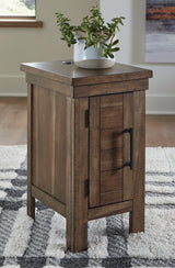 MORIVILLE Grayish Brown Chairside End Table from Ashley - Luna Furniture