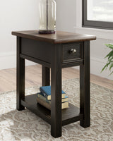 Tyler Creek Two-tone Chairside End Table from Ashley - Luna Furniture
