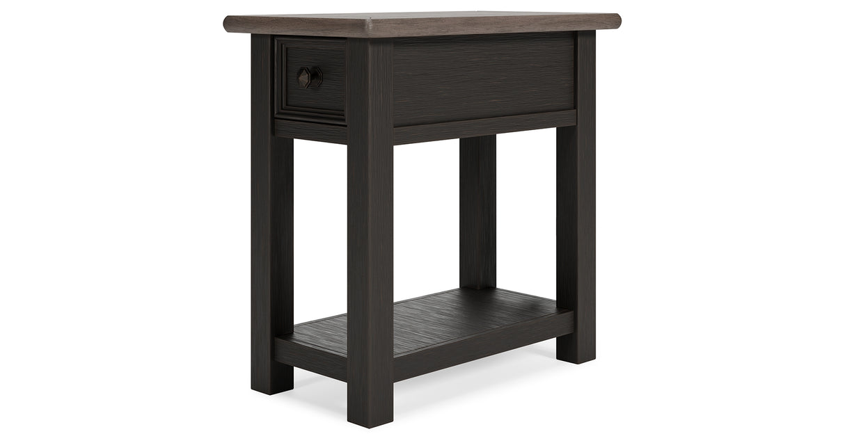 Tyler Creek Two-tone Chairside End Table from Ashley - Luna Furniture