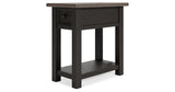 Tyler Creek Two-tone Chairside End Table from Ashley - Luna Furniture