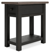 Tyler Creek Two-tone Chairside End Table from Ashley - Luna Furniture