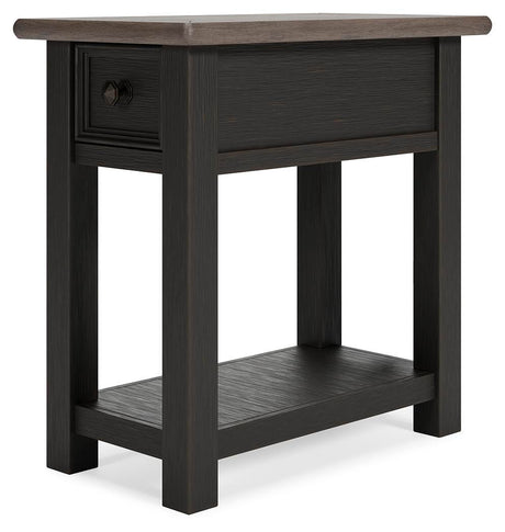 Tyler Creek Two-tone Chairside End Table from Ashley - Luna Furniture