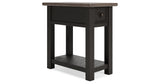 Tyler Creek Two-tone Chairside End Table from Ashley - Luna Furniture
