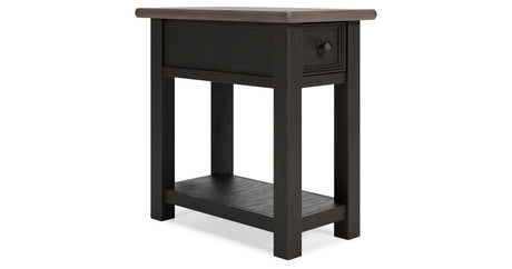 Tyler Creek Two-tone Chairside End Table from Ashley - Luna Furniture