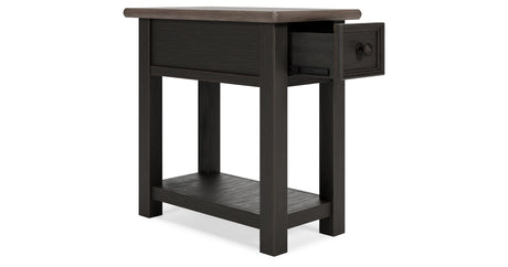 Tyler Creek Two-tone Chairside End Table from Ashley - Luna Furniture
