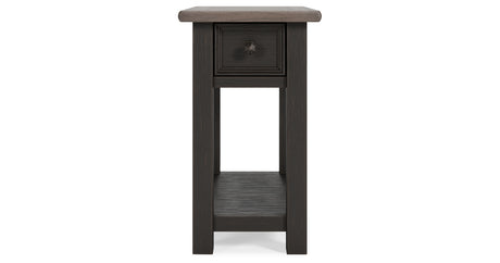 Tyler Creek Two-tone Chairside End Table from Ashley - Luna Furniture