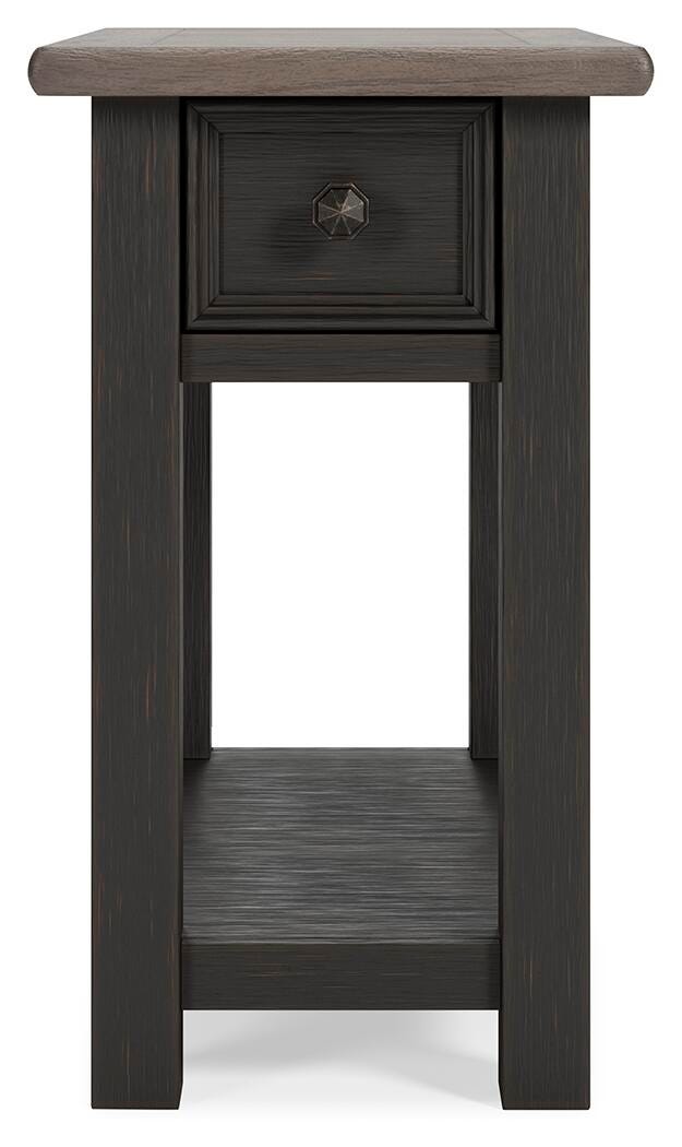 Tyler Creek Two-tone Chairside End Table from Ashley - Luna Furniture