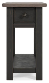 Tyler Creek Two-tone Chairside End Table from Ashley - Luna Furniture