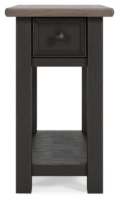 Tyler Creek Two-tone Chairside End Table from Ashley - Luna Furniture