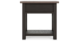 Tyler Creek 2 End Tables in Grayish Brown/Black from Ashley - Luna Furniture