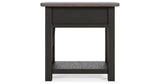 Tyler Creek Two-tone Chairside End Table from Ashley - Luna Furniture