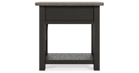 Tyler Creek Two-tone Chairside End Table from Ashley - Luna Furniture