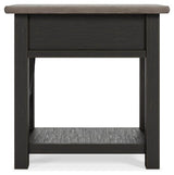 Tyler Creek Two-tone Chairside End Table from Ashley - Luna Furniture