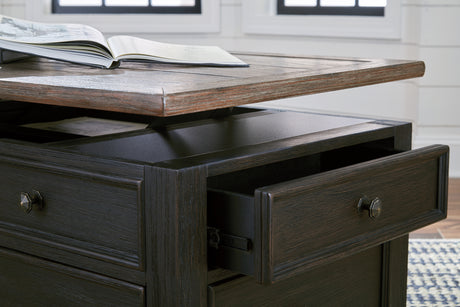Tyler Creek Coffee Table with 2 End Tables in Grayish Brown/Black from Ashley - Luna Furniture