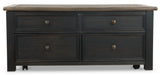 Tyler Creek Grayish Brown/Black Coffee Table with Lift Top from Ashley - Luna Furniture