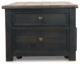 Tyler Creek Grayish Brown/Black Coffee Table and 2 End Tables with Console from Ashley - Luna Furniture