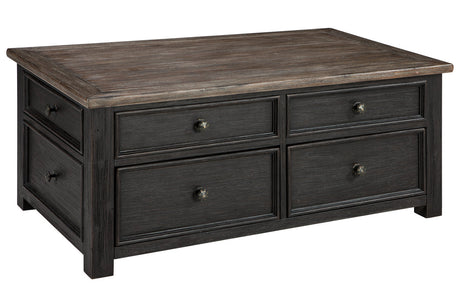 Tyler Creek Grayish Brown/Black Coffee Table and 2 End Tables from Ashley - Luna Furniture