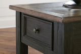 Tyler Creek Coffee Table with 2 End Tables in Grayish Brown/Black from Ashley - Luna Furniture