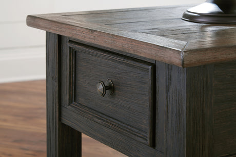 Tyler Creek Coffee Table with 2 End Tables in Grayish Brown/Black from Ashley - Luna Furniture