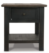 Tyler Creek Grayish Brown/Black End Table from Ashley - Luna Furniture
