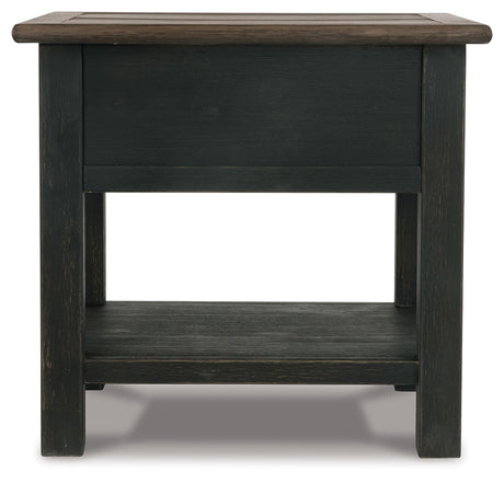 Tyler Creek Grayish Brown/Black Coffee Table and 2 End Tables with Console from Ashley - Luna Furniture
