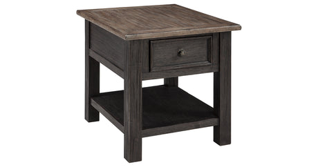 Tyler Creek Coffee Table with 1 End Table in Grayish Brown/Black from Ashley Furniture - Luna Furniture