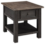 Tyler Creek Coffee Table with 2 End Tables in Grayish Brown/Black from Ashley - Luna Furniture