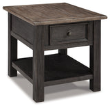 Tyler Creek Grayish Brown/Black Coffee Table and 2 End Tables with Console from Ashley - Luna Furniture