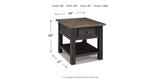 Tyler Creek Coffee Table with 1 End Table in Grayish Brown/Black from Ashley - Luna Furniture