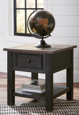 Tyler Creek Grayish Brown/Black Coffee Table and 2 End Tables with Console from Ashley - Luna Furniture