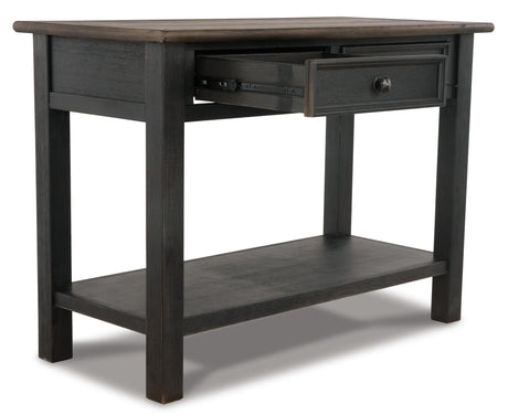 Tyler Creek Grayish Brown/Black Sofa/Console Table from Ashley - Luna Furniture