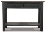 Tyler Creek Grayish Brown/Black Coffee Table and 2 End Tables with Console from Ashley - Luna Furniture