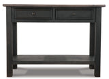 Tyler Creek Grayish Brown/Black Sofa/Console Table from Ashley - Luna Furniture
