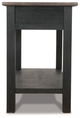 Tyler Creek Grayish Brown/Black Coffee Table and 2 End Tables with Console from Ashley - Luna Furniture