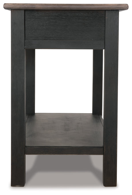 Tyler Creek Grayish Brown/Black Coffee Table and 2 End Tables with Console from Ashley - Luna Furniture