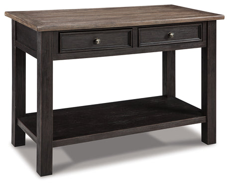 Tyler Creek Grayish Brown/Black Coffee Table and 2 End Tables with Console from Ashley - Luna Furniture