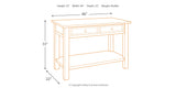 Tyler Creek Grayish Brown/Black Sofa/Console Table from Ashley - Luna Furniture