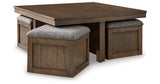 Boardernest Coffee Table with 1 End Table in Brown from Ashley - Luna Furniture