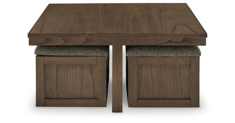 Boardernest Coffee Table with 1 End Table in Brown from Ashley - Luna Furniture