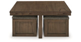 Boardernest Brown Coffee Table and 2 End Tables from Ashley Furniture - Luna Furniture