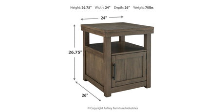 Boardernest Coffee Table with 1 End Table in Brown from Ashley - Luna Furniture
