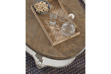 Realyn White/Brown Coffee Table and 2 End Tables from Ashley - Luna Furniture