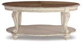 Realyn White/Brown Coffee Table from Ashley - Luna Furniture