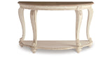 Realyn White/Brown Sofa Table from Ashley Furniture - Luna Furniture