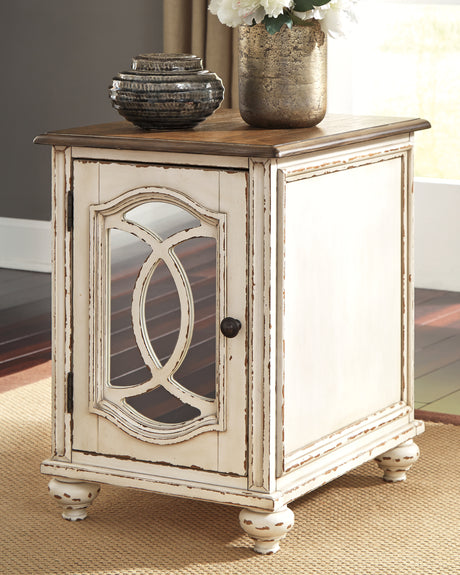 Realyn White/Brown Coffee Table and 2 End Tables from Ashley Furniture - Luna Furniture