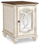 Realyn White/Brown Chairside End Table from Ashley - Luna Furniture