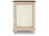 Realyn White/Brown Chairside End Table from Ashley - Luna Furniture
