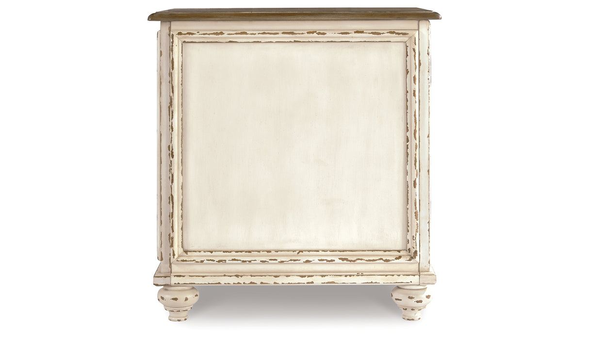 Realyn White/Brown Chairside End Table from Ashley - Luna Furniture