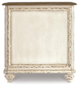Realyn White/Brown Chairside End Table from Ashley - Luna Furniture