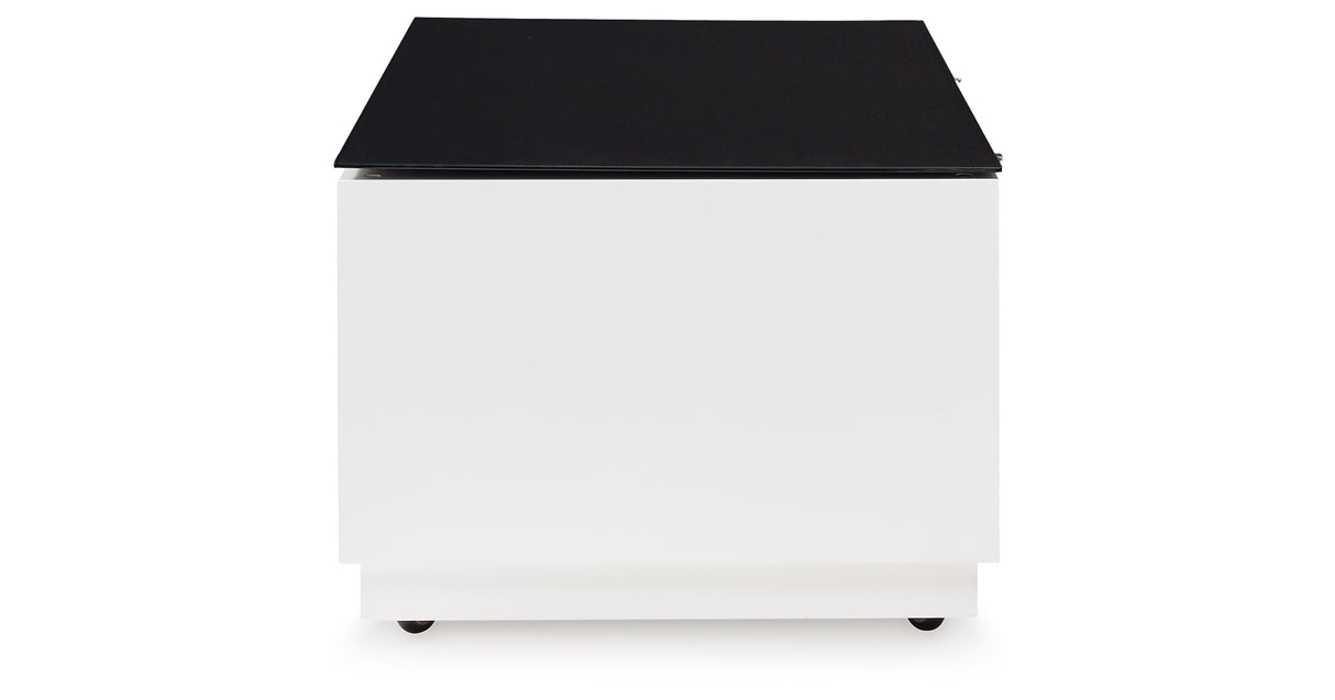 Gardoni White/Black Coffee Table from Ashley Furniture - Luna Furniture